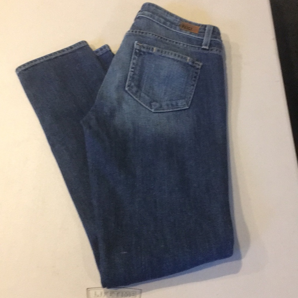 Paige Patchwork & Lightly Distressed Jeans - image 5